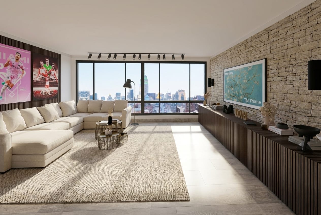 Mid-century living room