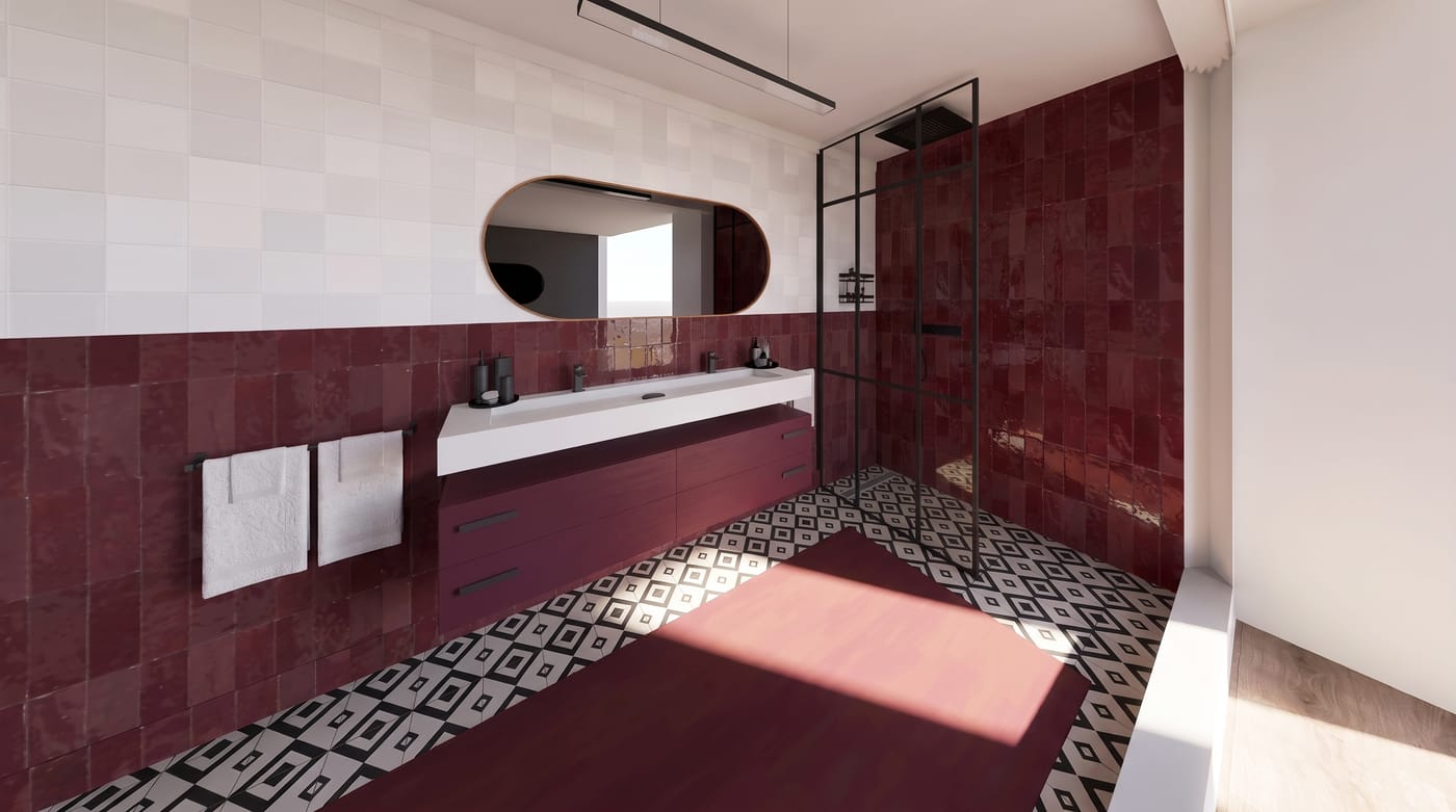 Mid-century bathroom