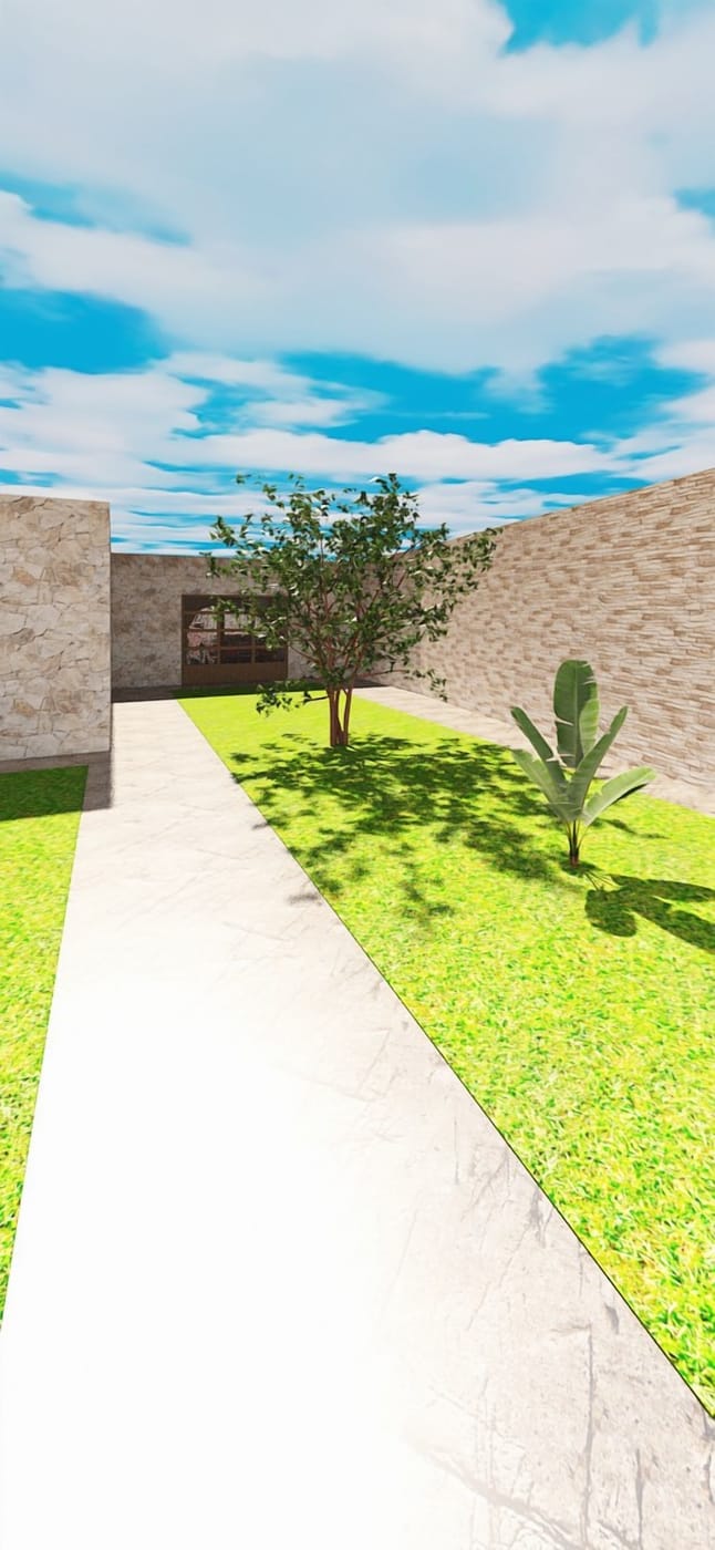 Modern outdoor space
