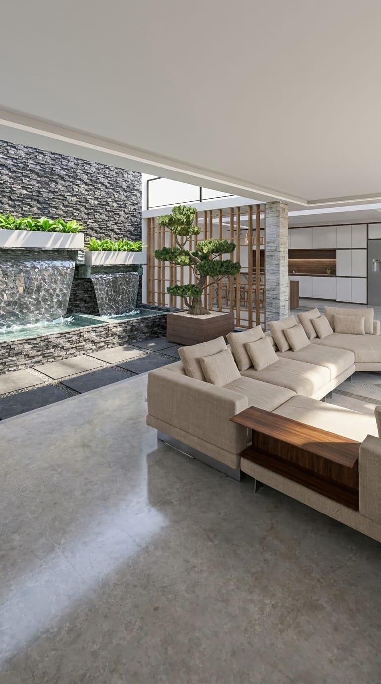 Mid-century living room