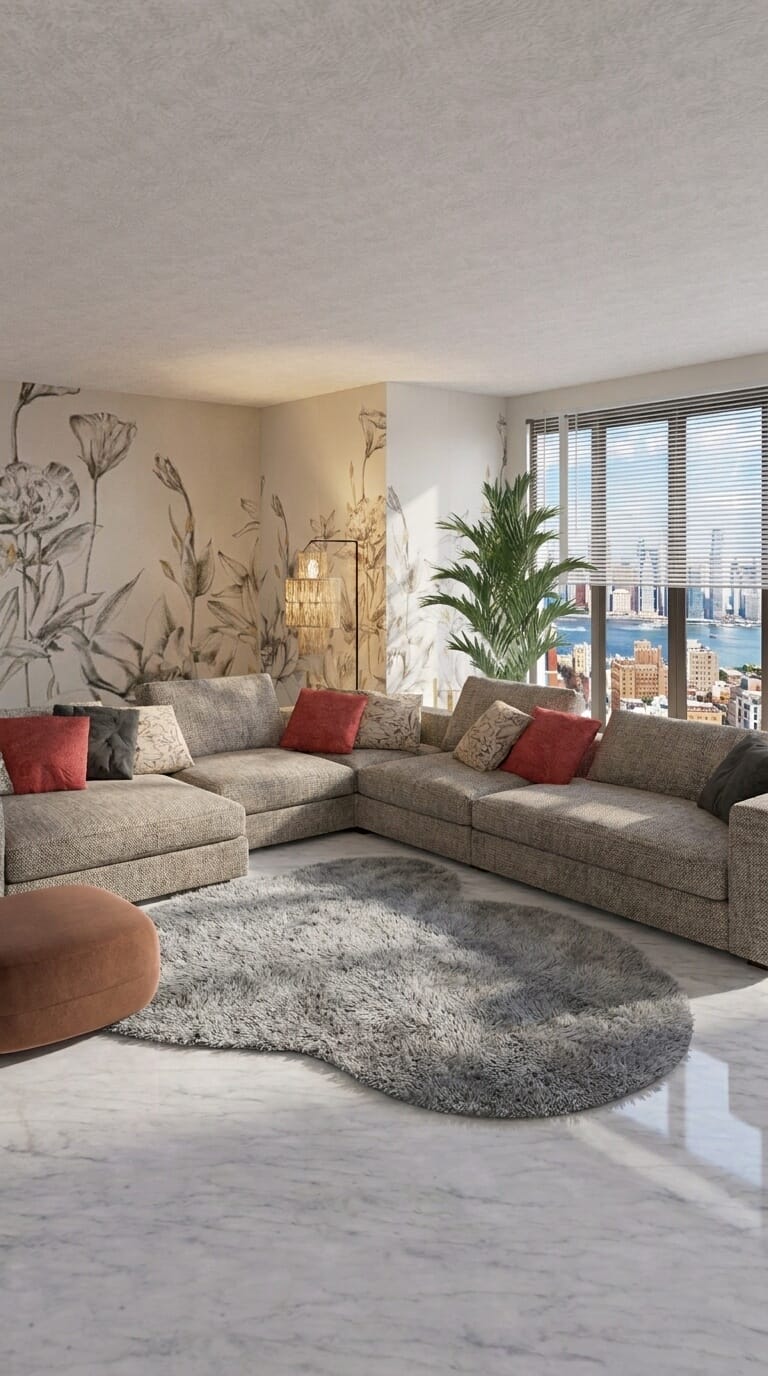 Mid-century living room
