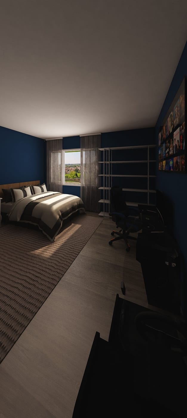 Mid-century bedroom