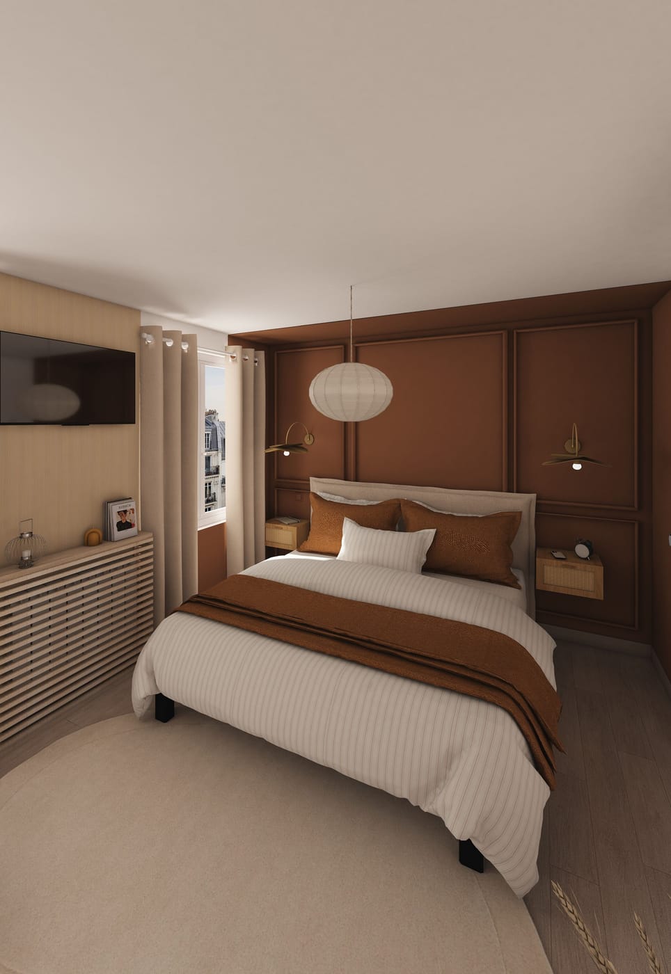 Mid-century bedroom