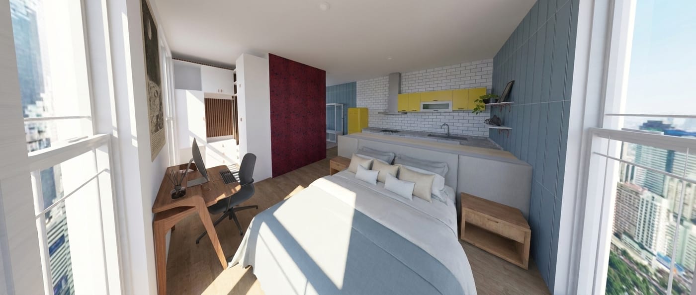 Mid-century bedroom