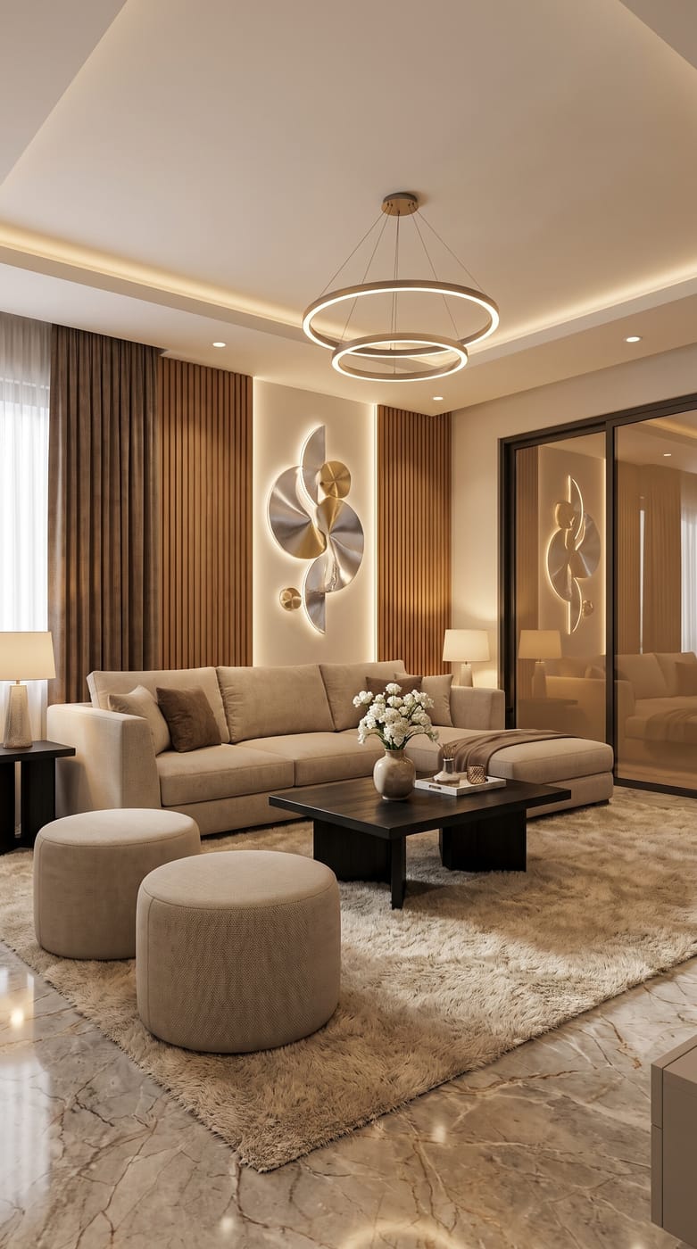 Mid-century living room
