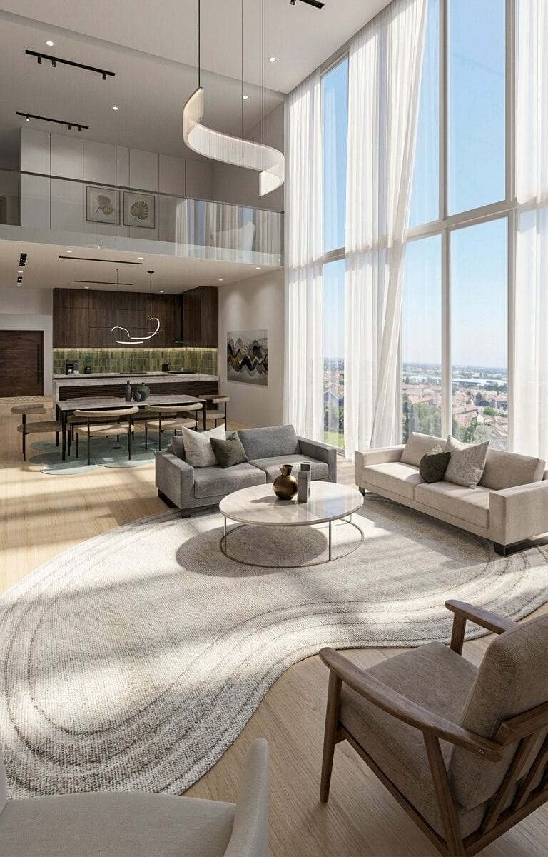 Mid-century living room