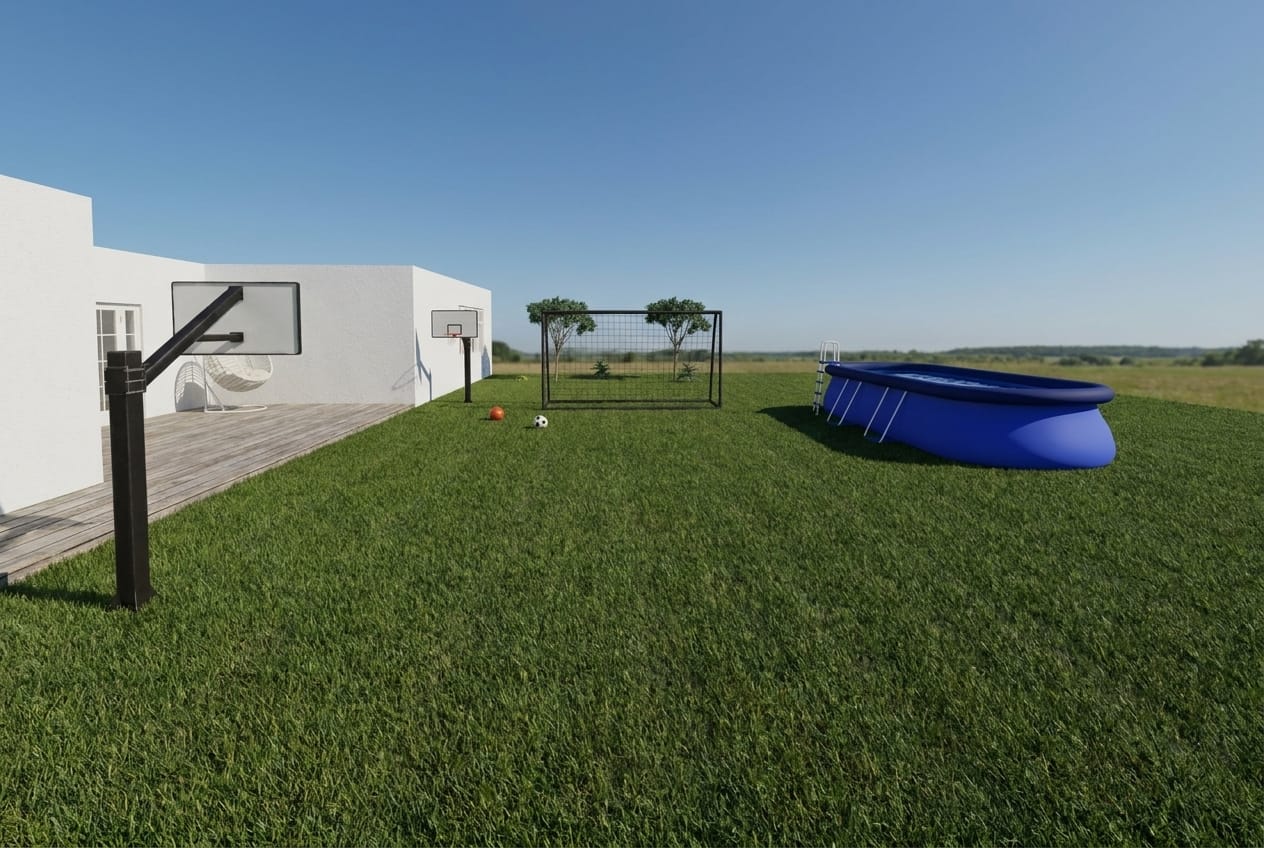 Modern outdoor space