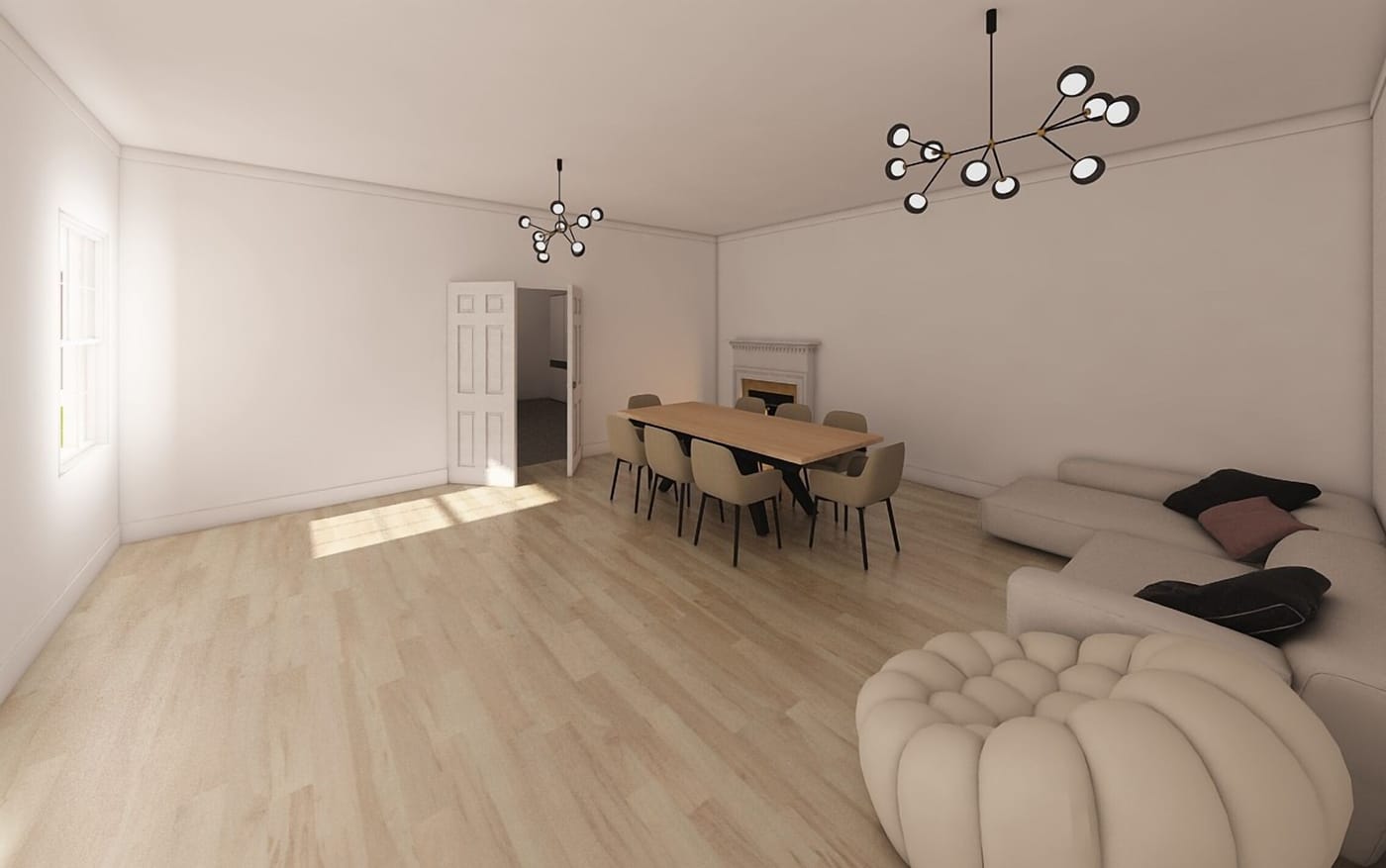 Mid-century living room