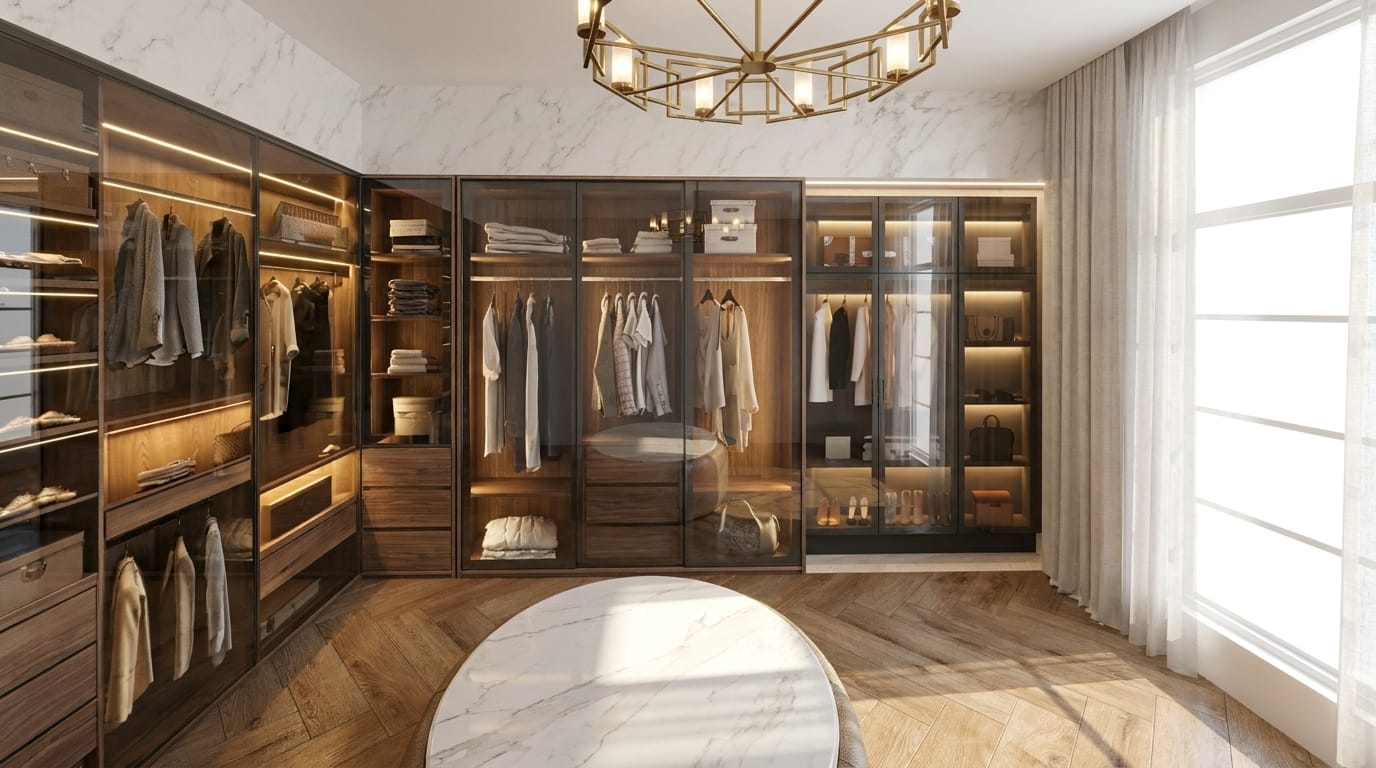 Mid-century closet