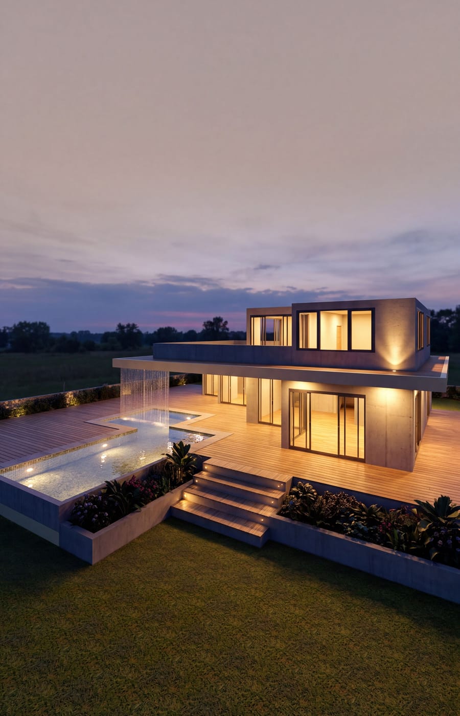 Mid-century outdoor space