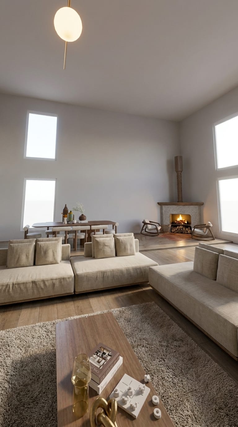 Mid-century living room