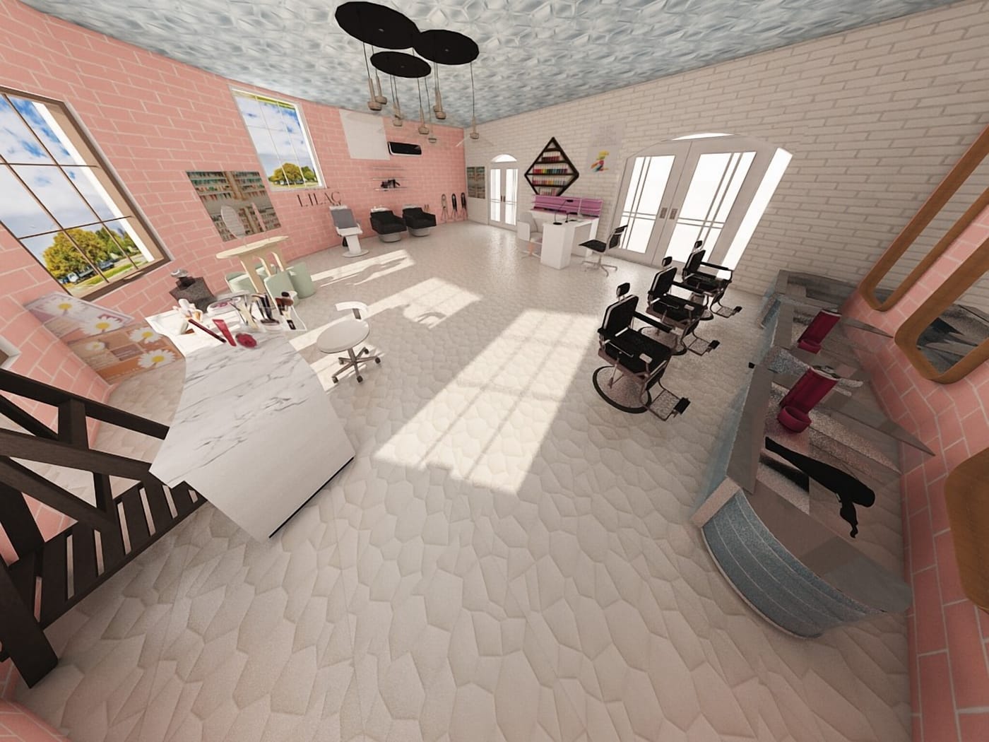 Mid-century salon