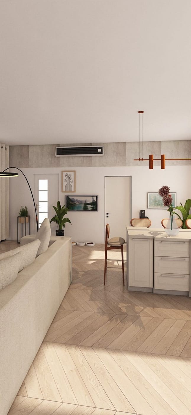 Mid-century living room
