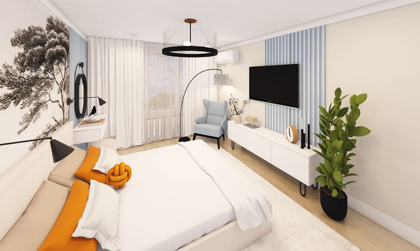 Contemporary bedroom