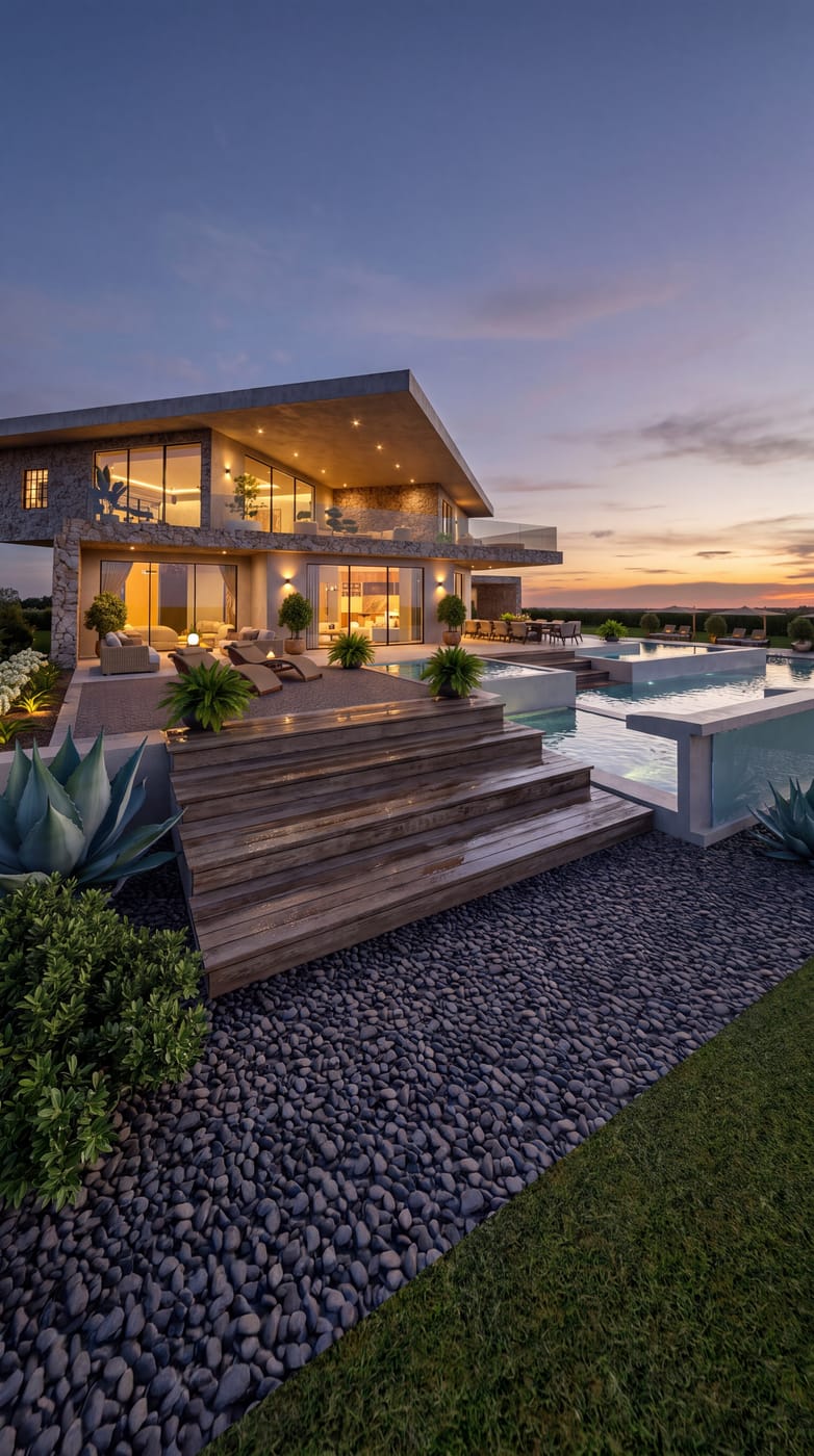Mid-century outdoor space