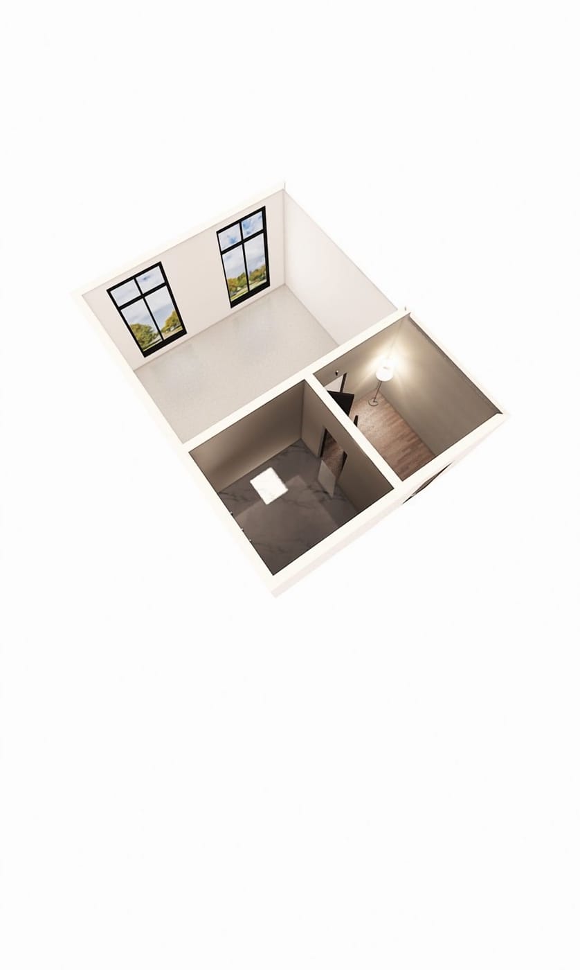 Mid-century floor plan