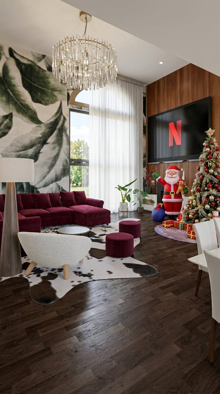 Eclectic living room