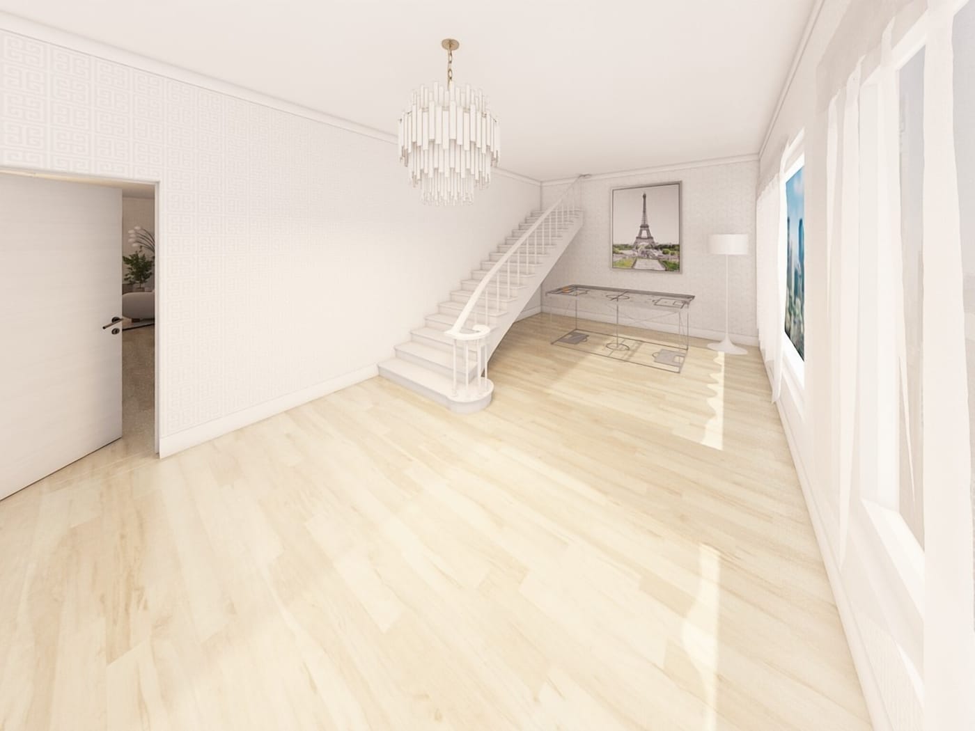 Mid-century hall