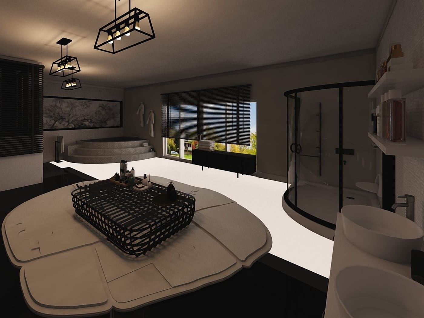 Mid-century bathroom