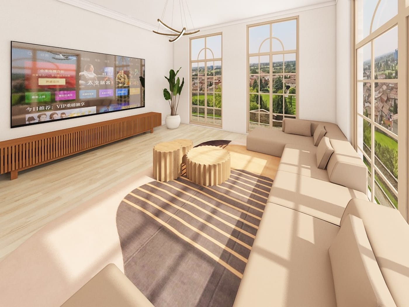 Mid-century living room