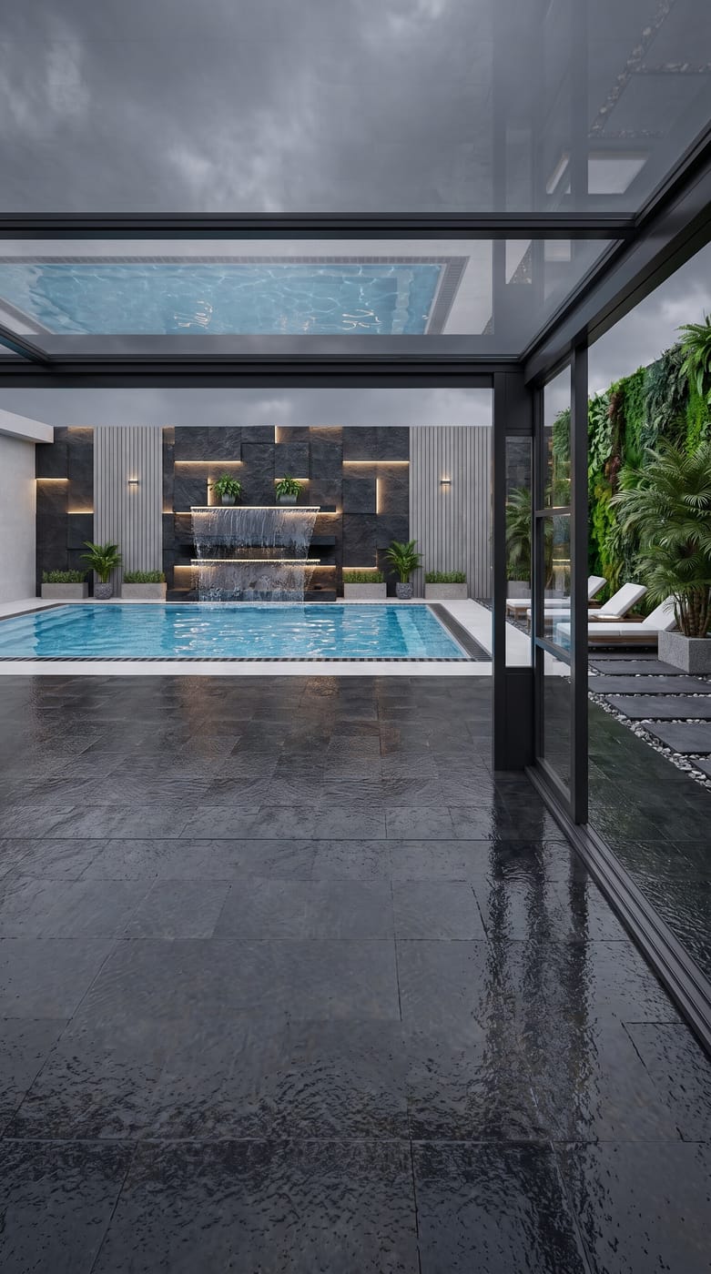 Modern outdoor space