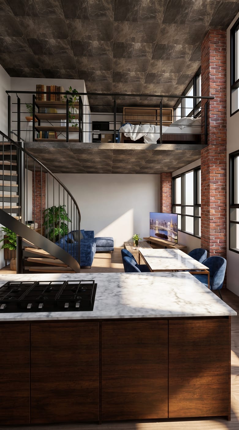 Industrial living room