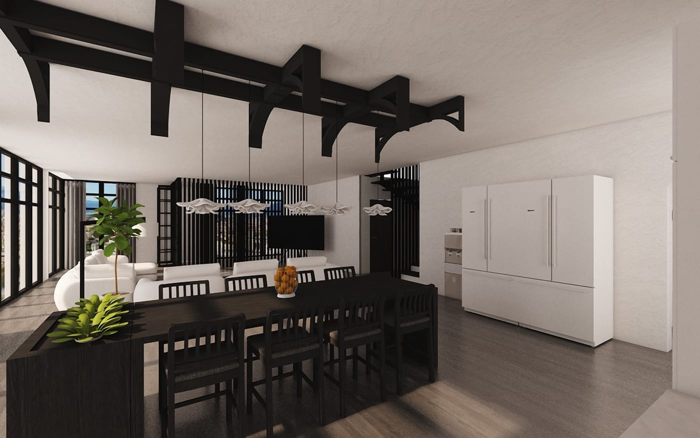 Mid-century living room