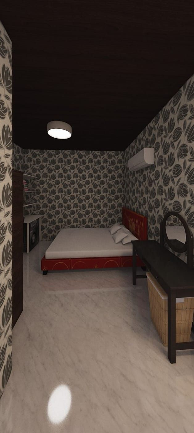 Eclectic bedroom
