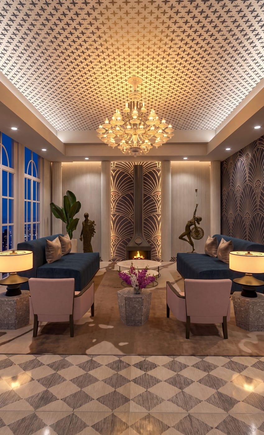 Neoclassical living room