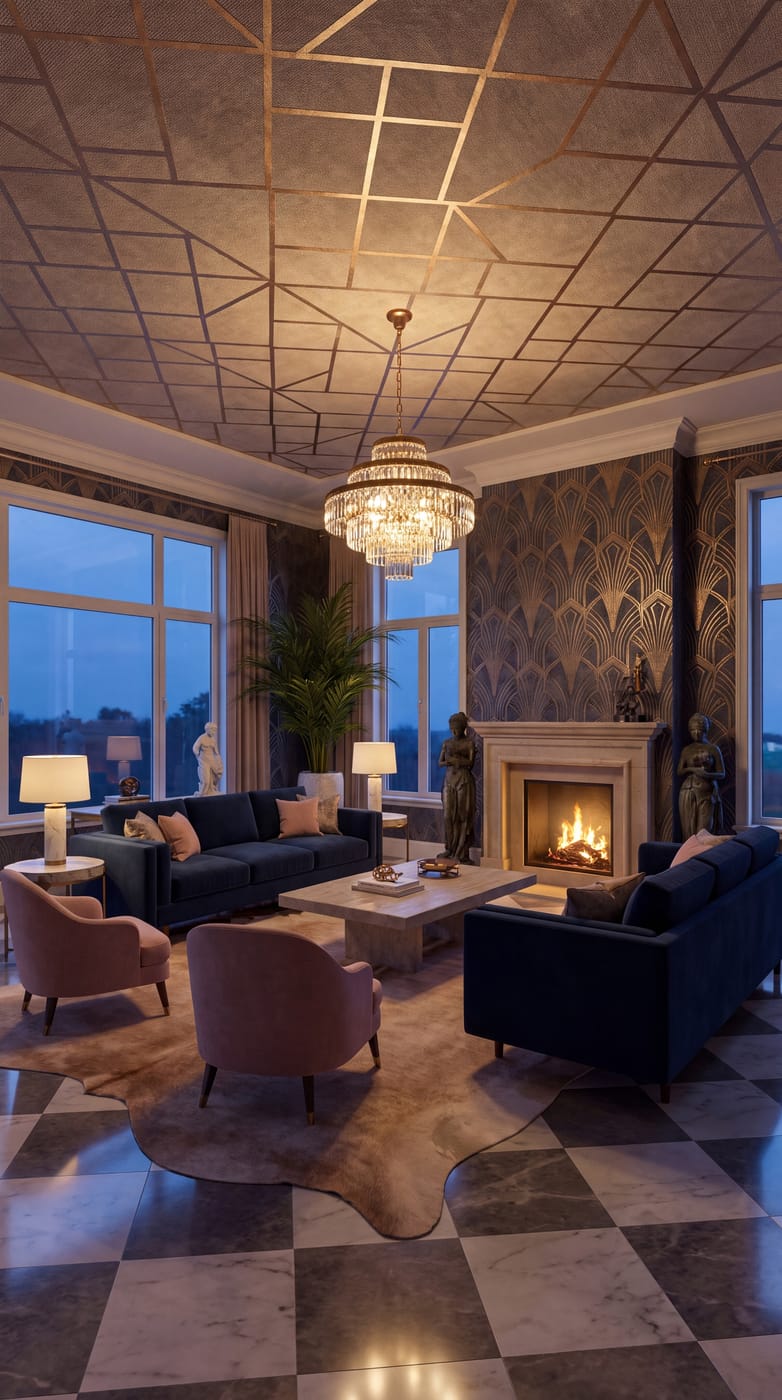 Neoclassical living room