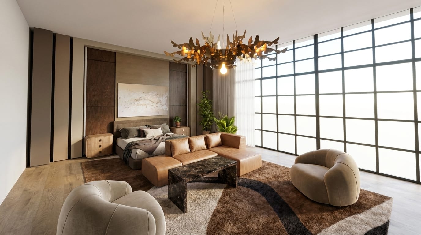 Mid-century living room