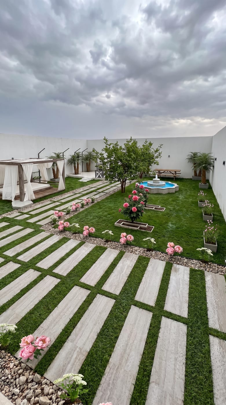 Modern outdoor space