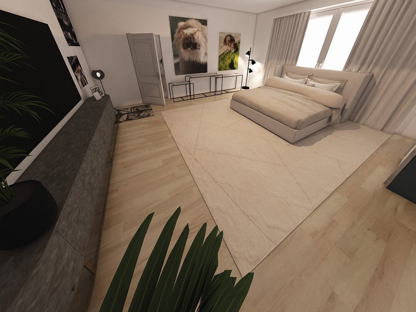 Contemporary bedroom
