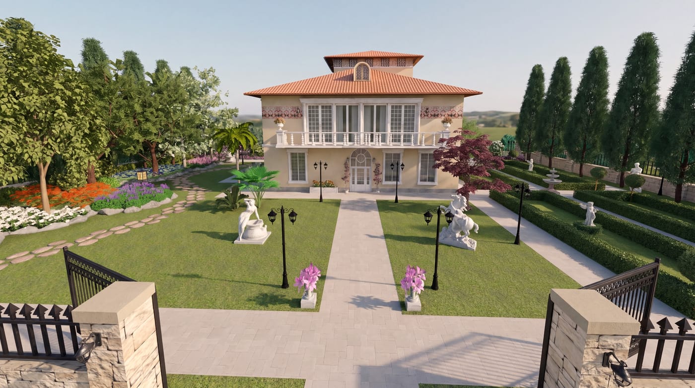Mediterranean outdoor space