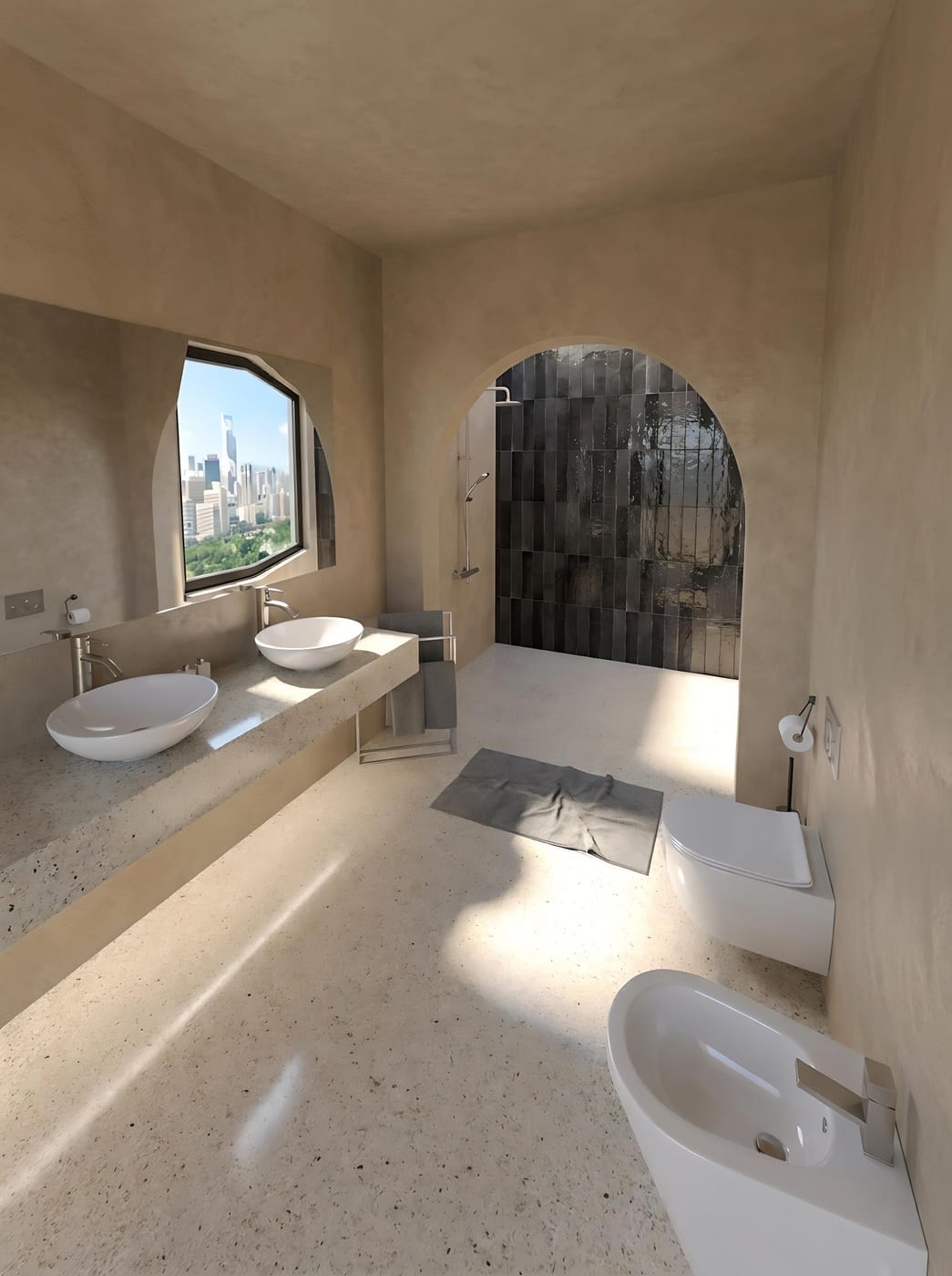 Mid-century bathroom