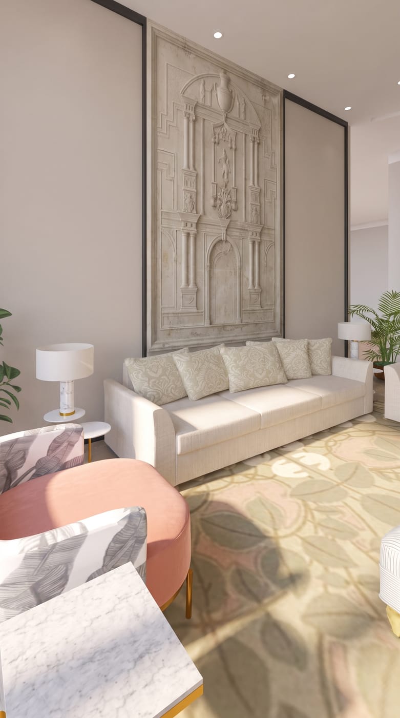 Neoclassical living room