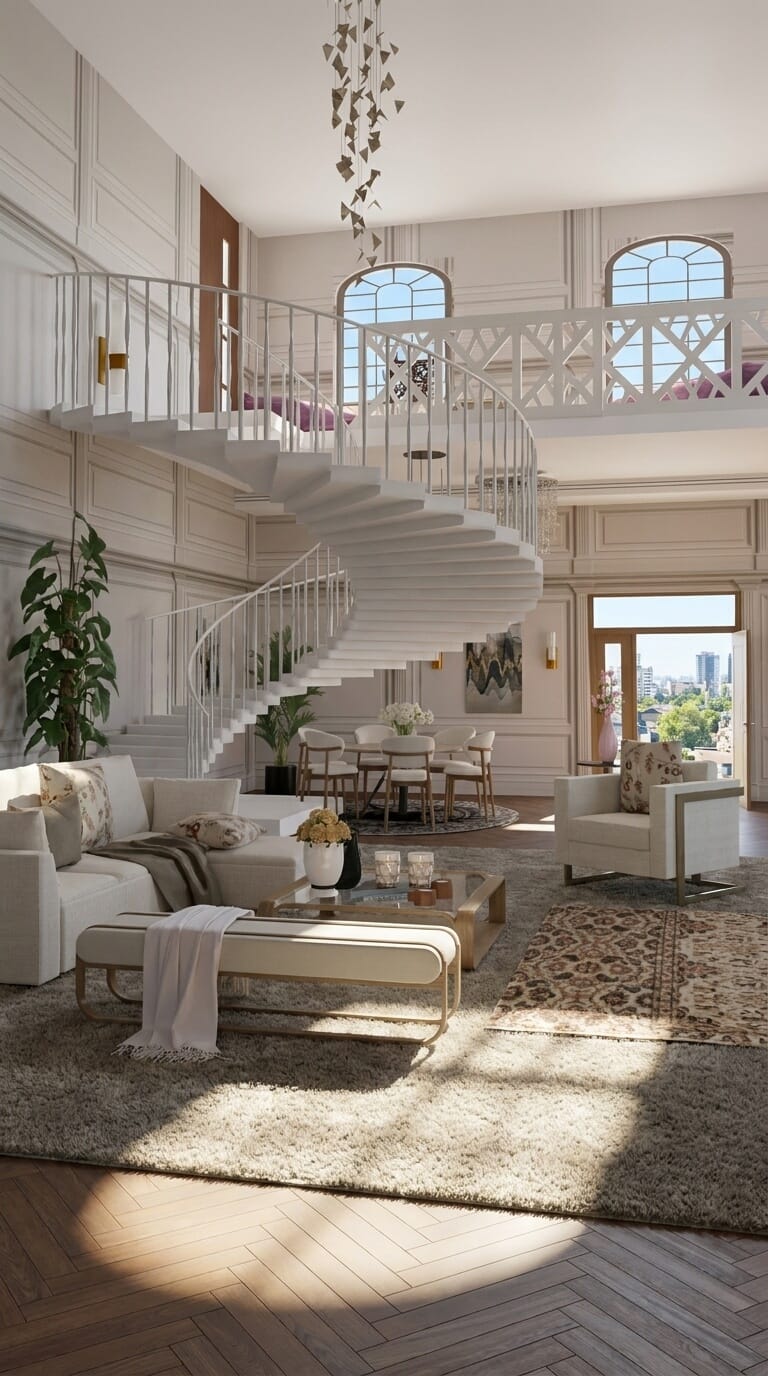 Neoclassical living room