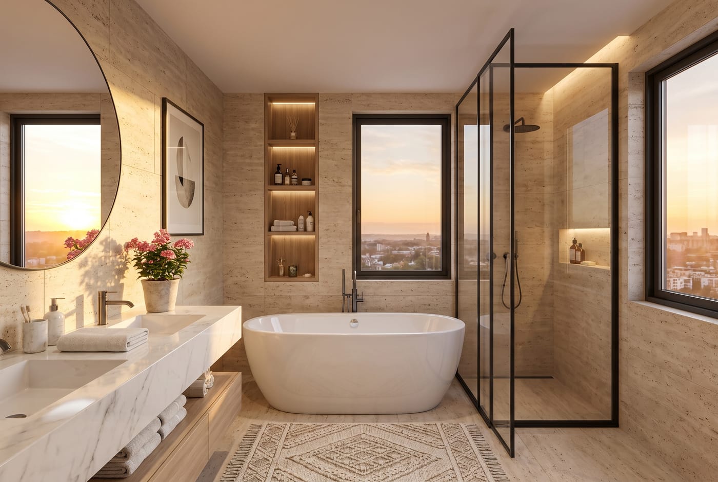 Mid-century bathroom