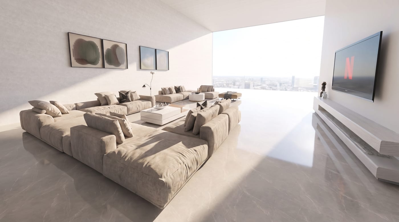 Mid-century living room