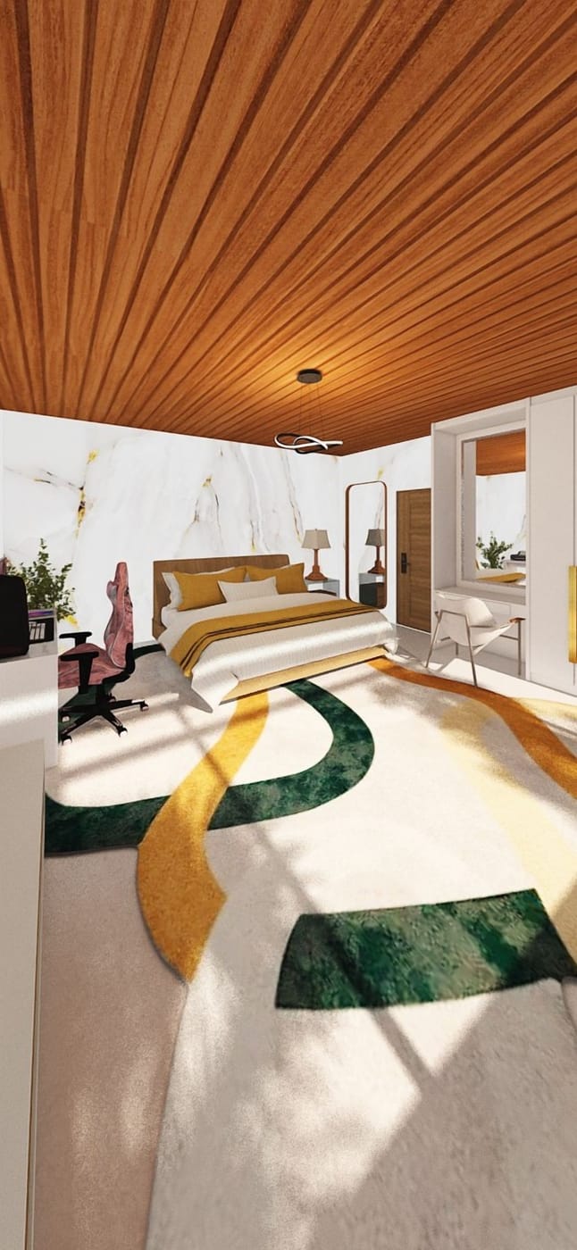 Mid-century bedroom