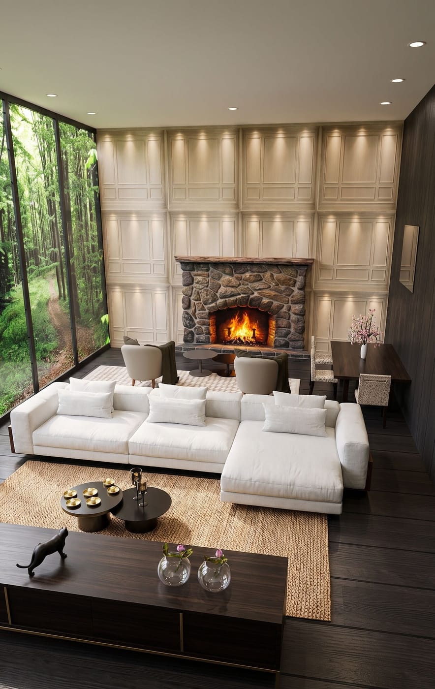 Mid-century living room