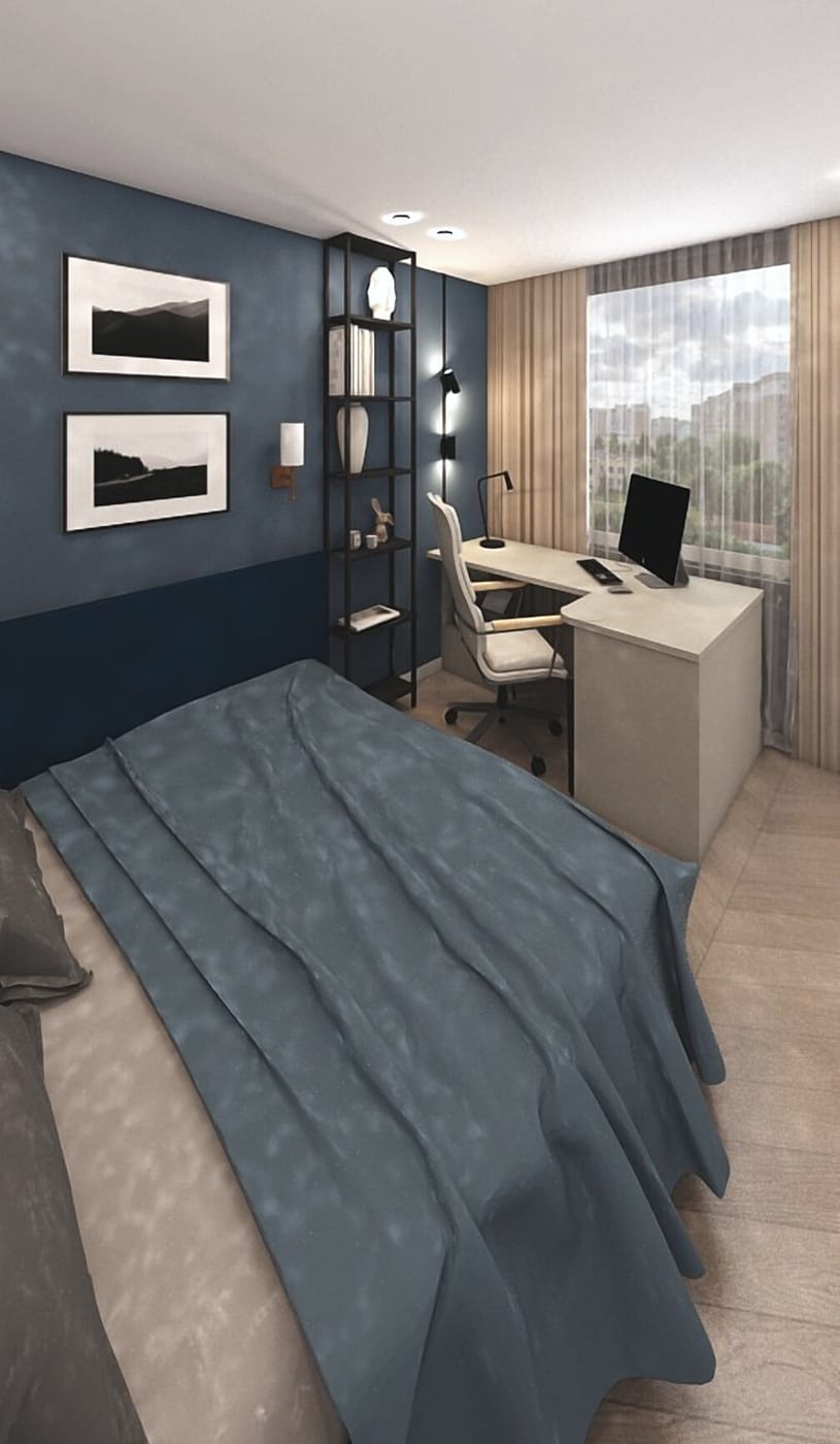 Mid-century bedroom