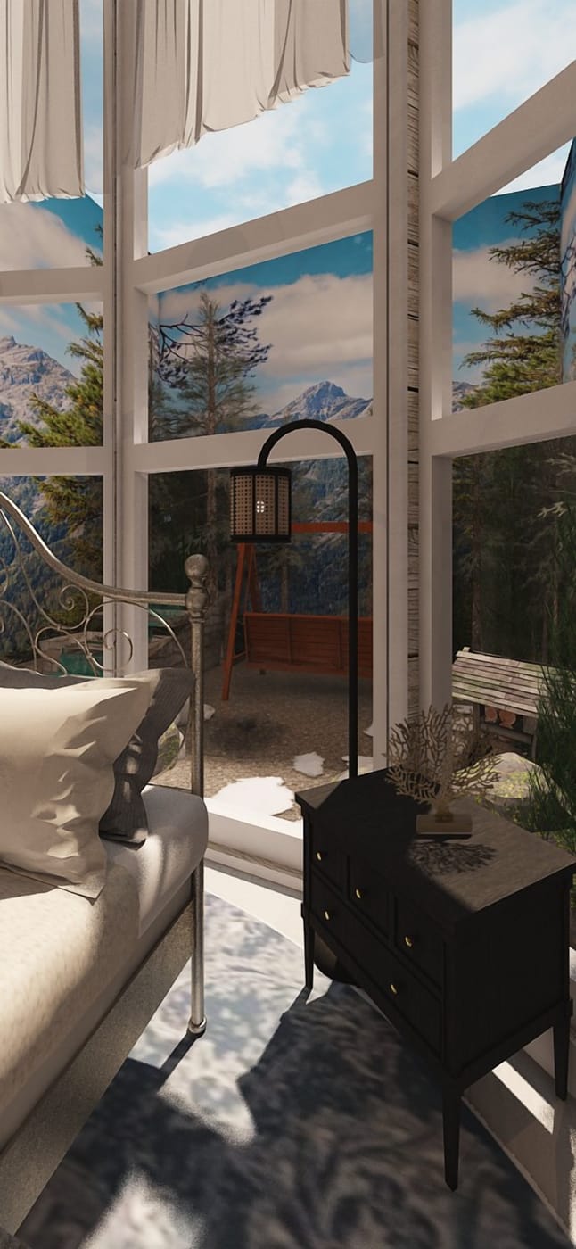 Mid-century bedroom