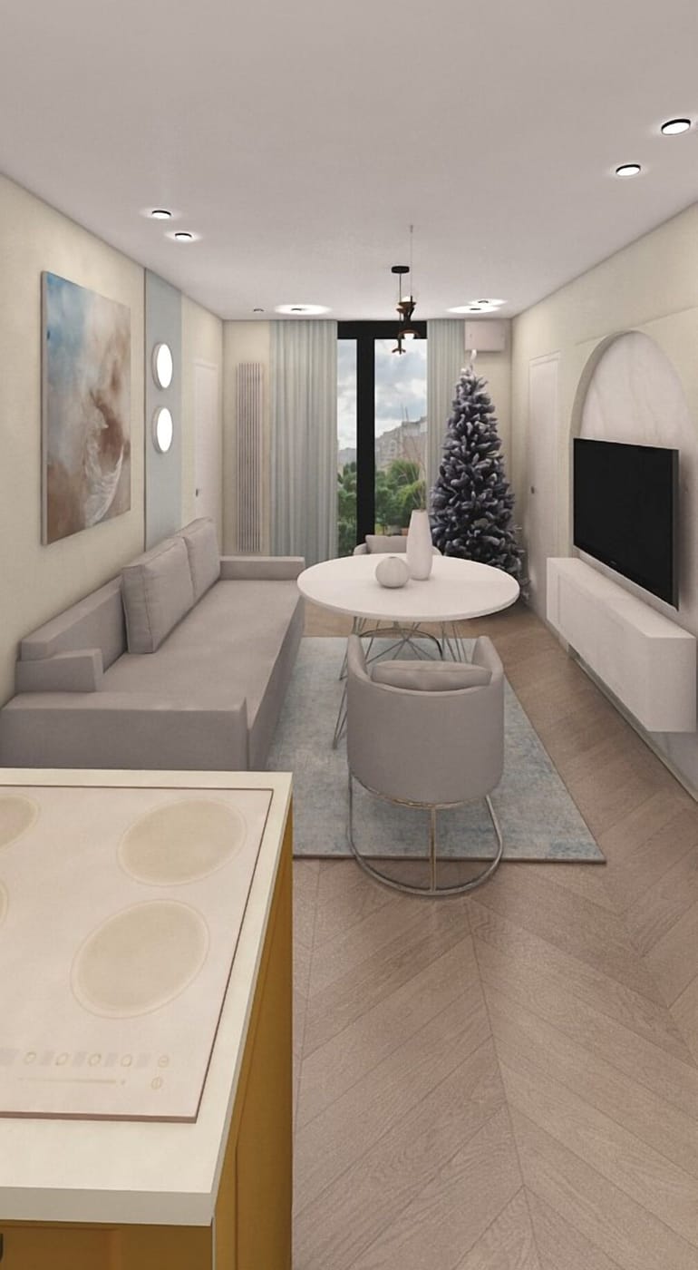 Mid-century living room