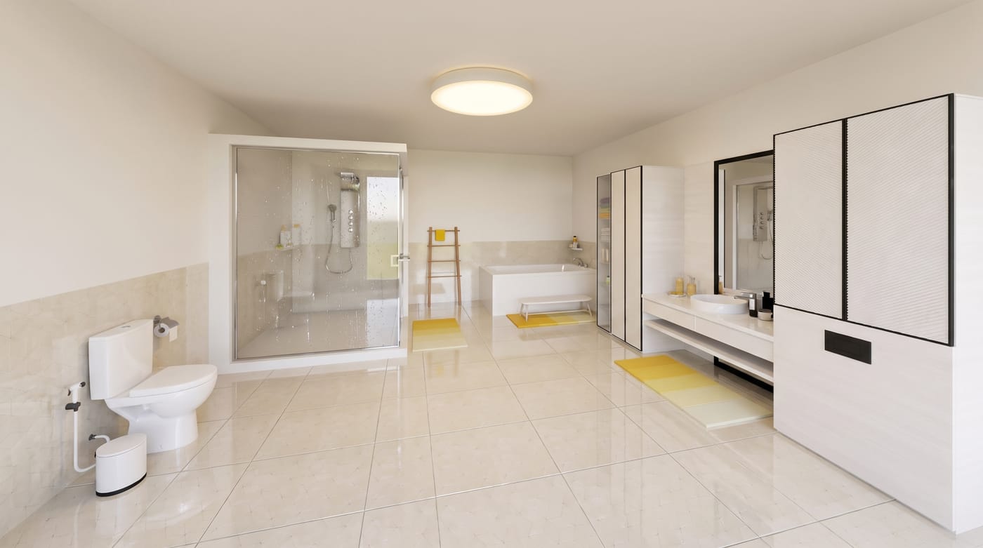 Mid-century bathroom