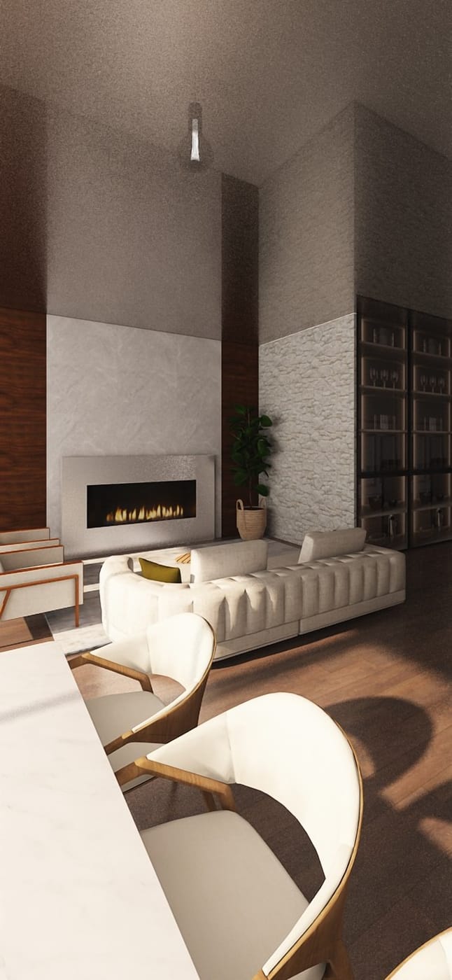 Mid-century living room