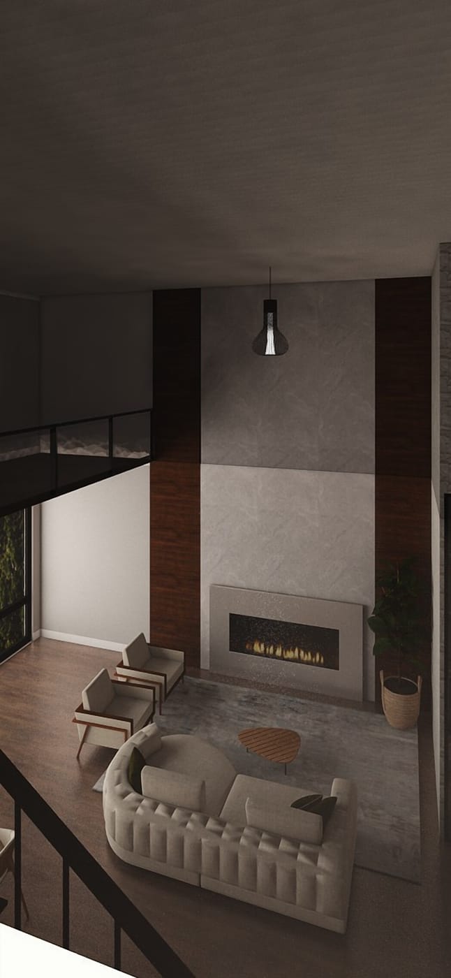 Mid-century living room