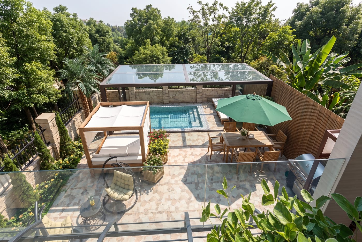 Modern outdoor space
