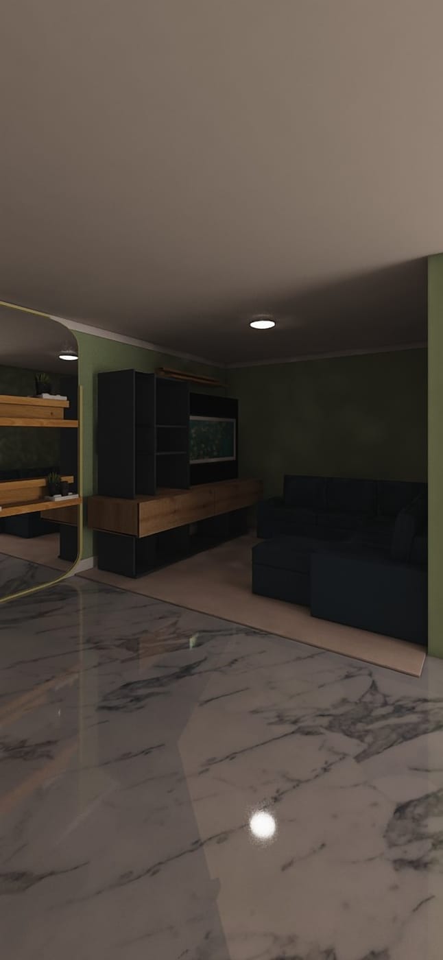 Mid-century living room