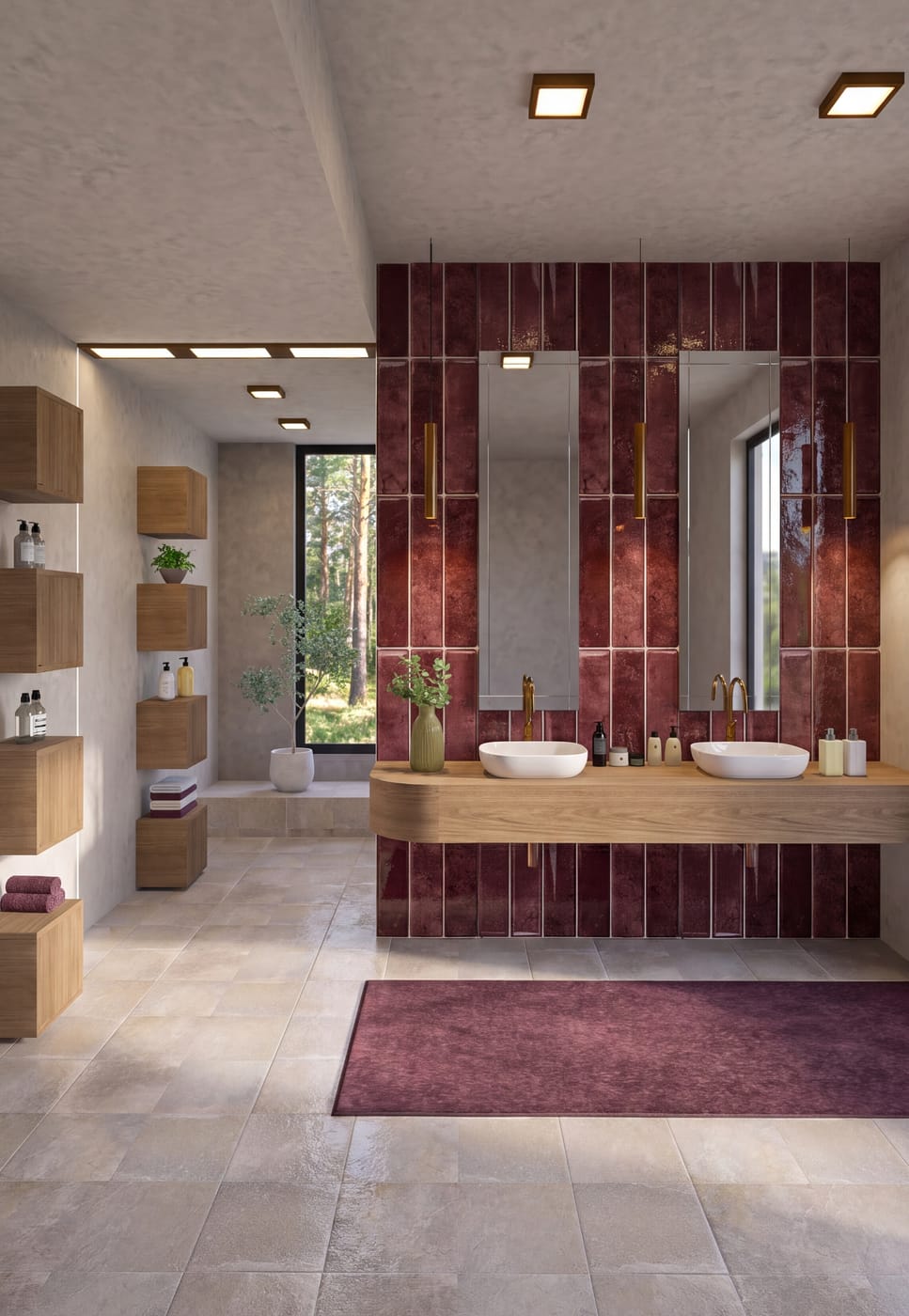 Mid-century bathroom